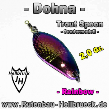 Dohna Spoon - Rainbow - 2,0 Gr. - Sondermodell - incl. Haken - Nadelscharf !!!